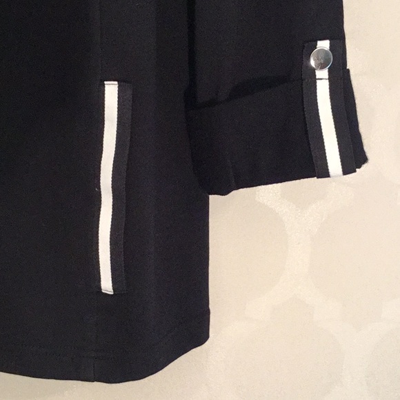 KAREN SCOTT PLUS SIZE BLACK RIBBON TRIM JACKET - Picture 5 of 11